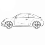 Volkswagen Beetle Coloring Page