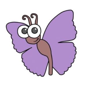 Easy Butterfly Coloring Page