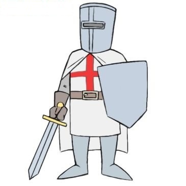 Easy Crusader Coloring Page