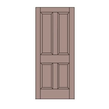 Easy Door Coloring Page
