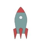 Easy Spaceship Coloring Page