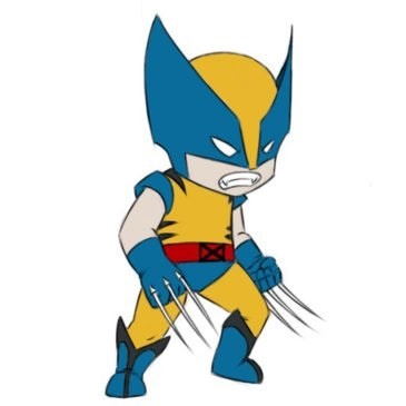 Easy Wolverine Coloring Page | Coloringpagez.com