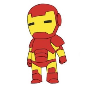 Easy Iron Man Coloring Page