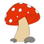 Easy Mushroom Coloring Page