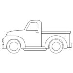 Cartoon Truck Coloring Page