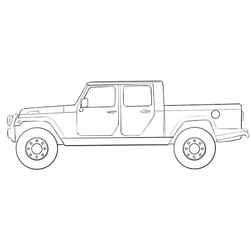 Jeep Truck Coloring Page