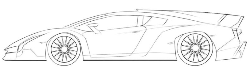 Lamborghini Veneno coloring page
