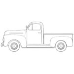Old Ford Truck Coloring Page