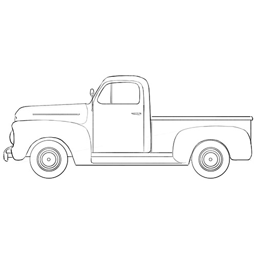 Old Ford Truck coloring pages