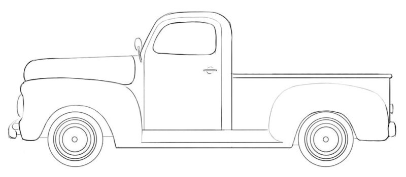 Old Truck coloring page