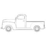 Old Truck Coloring Page
