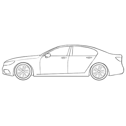 Simple Car Coloring Page