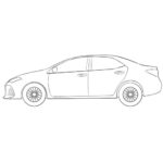 Toyota Corolla Coloring Page