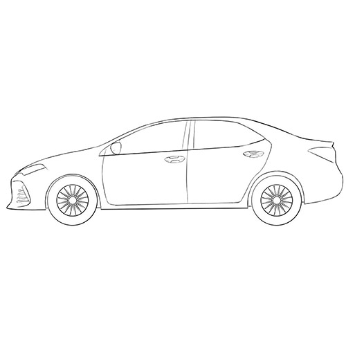 Toyota Corolla Coloring Pages
