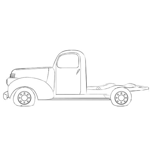 Abandoned Truck Coloring Page