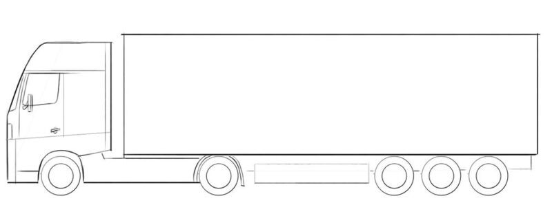 big truck coloring page