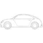 Very Simple Car Coloring Page