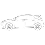 Ford Focus RS Coloring Page