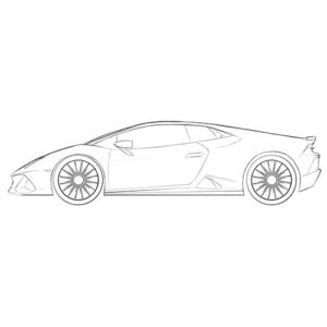 Lamborghini Huracan Coloring Page