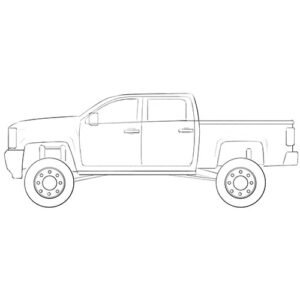 Lifted Truck Coloring Page