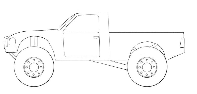 off road truck coloring page