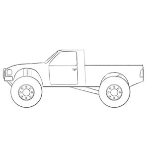 Off Road Truck Coloring Page