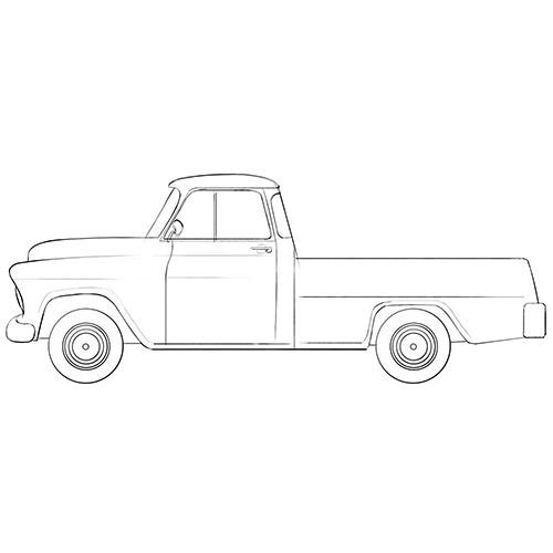 old chevy truck coloring pages