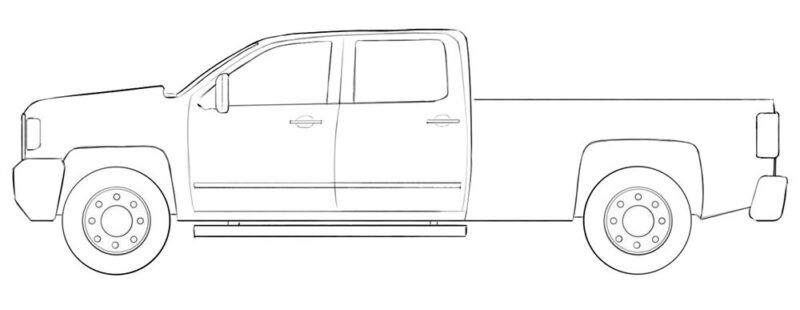 pickup truck coloring page