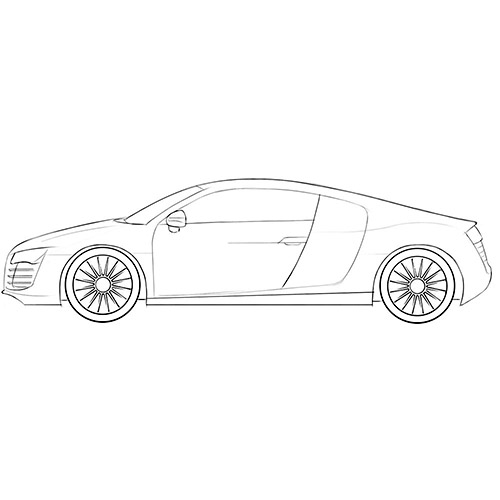 realistic car coloring pages