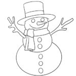 Snowman Coloring Page